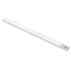 Emuca Luminaire LED Kaus rechargeable par usb avec switch, L 600 mm, Anodisé mat, Plastique et Aluminium