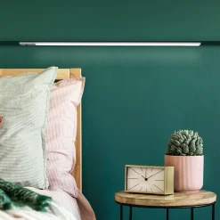 Emuca Luminaire LED Kaus rechargeable par usb avec switch, L 400 mm, Anodisé mat, Plastique et Aluminium