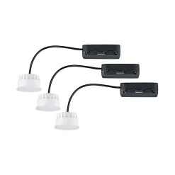 ENC Choose Lot 3 Coin WhiteSwitch LED 3x6,5W 580lm 2700K 51mm synthétique