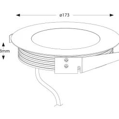 Encastré de sol led rond RGB - Deko Light - Flat I
