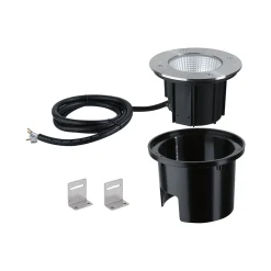 Encastré de sol LED Durea IP67 rond 153mm 3000K 8W 530lm 230V 75 Acier inoxydable Métal