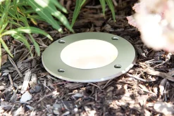 Encastré de sol LED IP67 rond 108mm 3000K 3,5W 230lm 230V Acier inoxydable Métal