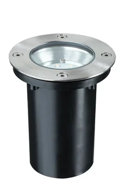 Encastré de sol LED IP67 rond 110mm 2700K 1,2W 20lm 230V Acier inoxydable Métal