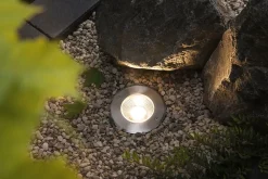 Encastré de sol LED Vanea résistant à l'eau de mer IP67 rond 100mm 3000K 3,5W 160lm 230V 93 Alu Aluminium