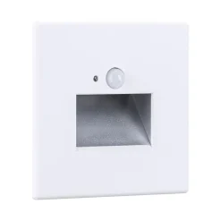 Encastré mural LED Edge Quadro carré 80x80mm 1,2W 25lm 230V 2700K Blanc dépoli