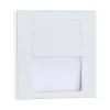 Encastré mural LED Tsaro carré 80x80mm 1W 80lm 230V 2700K Blanc dépoli