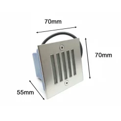 Encastré Mural LED 3W IP44 - Blanc Neutre 4000K - 5500K - SILAMP