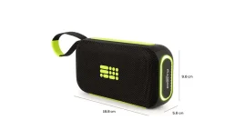 Enceinte Bluetooth Bigben PARTY 30W portable noire et jaune avec LED