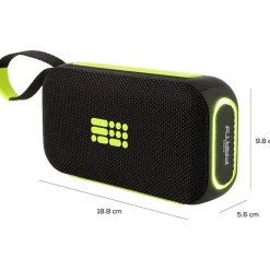 Enceinte Bluetooth Bigben PARTY 30W portable noire et jaune avec LED