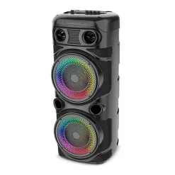 Enceinte Karaoké lumineuse - INOVALLEY - KA123-XXL - Bluetooth V5.0 - 75 cm - 900 W - Noir