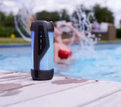 Enceinte lumineuse extérieur Bluetooth® sans fil Party Mini Bigben IP54 20W 345 lm l.11,5 x H.13 x P.25 cm