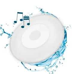 Enceinte lumineuse LED intégrée Wally Play disk 4 IP68 12W l.38 x H.6 cm
