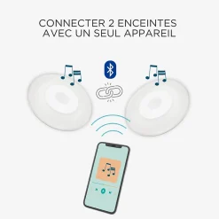 Enceinte lumineuse LED intégrée Wally Play disk 4 IP68 12W l.38 x H.6 cm