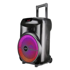 Enceinte trolley - INOVALLEY - KA122 - 700W - Bluetooth - Lumineuse