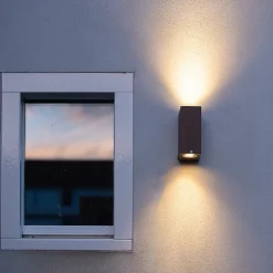 Ensemble de 4 appliques murales rouille brun 2 lumières IP44 - Baleno I