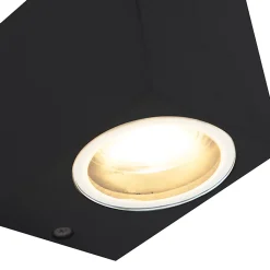 Ensemble de 4 appliques murales modernes noires IP44 - Baleno