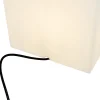 Ensemble de 2 lampadaires d'extérieur blancs 30 et 38 cm carrés IP44 - Nura