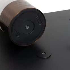 Ensemble de 12 lampes de table bronze foncé RGBW rechargeables avec station de charge - Alessia