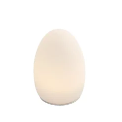 Ensemble de 2 lampes de table rechargeables RGBW blanches - Eggo