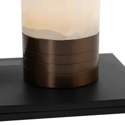 Ensemble de 2 lampes de table bronze foncé RGBW rechargeables - Alessia