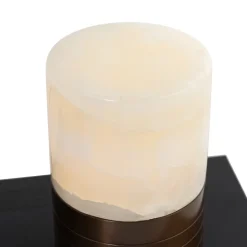 Ensemble de 2 lampes de table bronze foncé RGBW rechargeables - Alessia