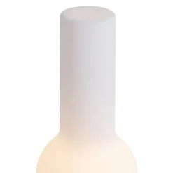 Ensemble de 2 lampes de table d'extérieur beige avec blanc avec LED rechargeable - Haard