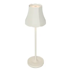 Ensemble de 2 lampes de table rétro blanc cassé rechargeables IP44 - Granny