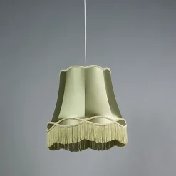 Ensemble de 4 lampes suspendues rétro vertes 45 cm - Granny