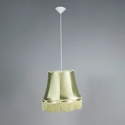 Ensemble de 4 lampes suspendues rétro vertes 45 cm - Granny