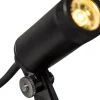 Ensemble de 4 spots de jardin noirs avec LED IP68 - Garly