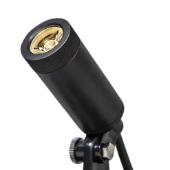 Ensemble de 4 spots de jardin noirs avec LED IP68 - Garly