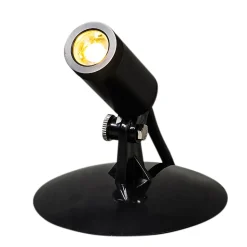 Ensemble de 4 spots de jardin noirs avec LED IP68 - Garly