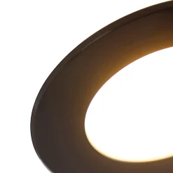 Ensemble de 6 spots encastrés noirs avec LED à intensité variable 3 niveaux IP65 - Blanca