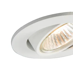 Ensemble de 6 spots encastrés blancs orientables - Cisco