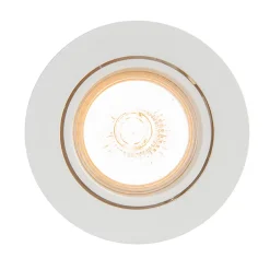 Ensemble de 6 spots encastrés blancs orientables - Cisco