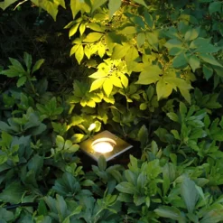 Ensemble de 5 spots encastrés en acier IP65 - Basic Square