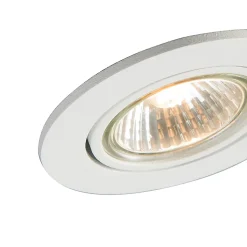 Ensemble de 12 spots encastrés blancs orientables - Cisco