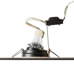 Ensemble de 5 spots encastrés blancs en acier modernes - Rondoo