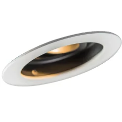 Ensemble de 5 spots encastrés blancs en acier modernes - Rondoo