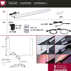 EntertainLED Lightbar Dynamic RGB 2x1W 2x48lm RGB