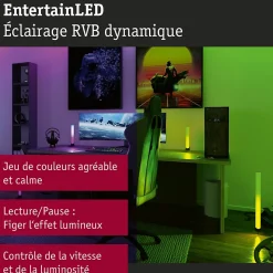 EntertainLED Lightbar Dynamic RGB 2x1W 2x48lm RGB