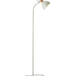 ERENA Lampadaire 1L vert clair E27 40W - métal/bois - ampoule non incluse