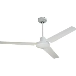 FARELEK - SEYCHELLES O 122 cm - Ventilateur de plafond reversible - 3 pales metal laquees blanc - 112416