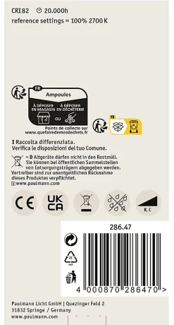 Filament 230 V Ampoule LED E27 1521lm 12,5W 2700K gradable Clair