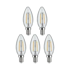 Filament 230 V Bougie LED E14 5x470lm 5x4,8W 2700K Clair