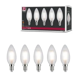 Filament 230 V Bougie LED E14 5x470lm 5x4,8W 2700K Dépoli