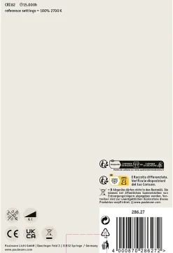 Filament 230 V Globe LED G125 E27 806lm 7W 2700K gradable Opale