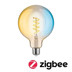 Filament 230 V Smart Home Zigbee 3.0 Globe LED G125 E27 600lm 7,5W Tunable White gradable Doré
