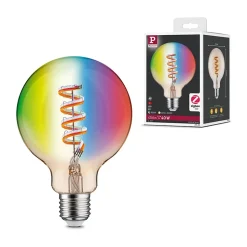 Filament 230 V Smart Home Zigbee 3.0 Globe LED G95 E27 470lm 6,3W RGBW+ gradable Doré