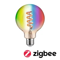 Filament 230 V Smart Home Zigbee 3.0 Globe LED G95 E27 470lm 6,3W RGBW+ gradable Doré